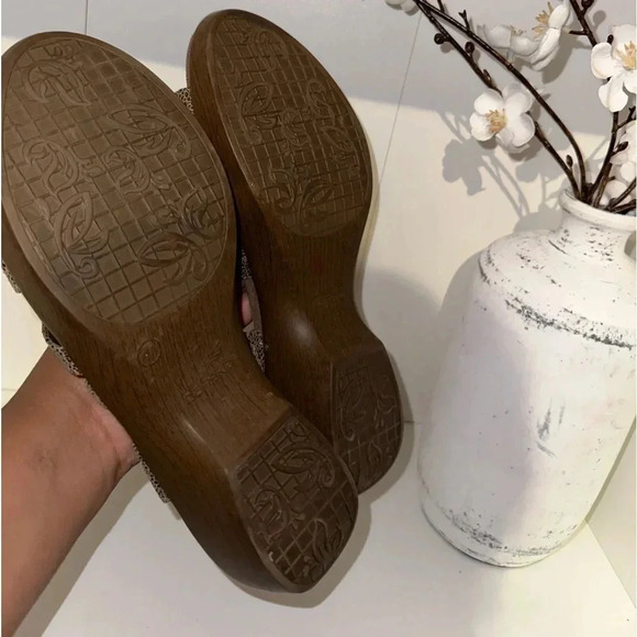 Dansko Women's Dani Leather Wooden Clog Strappy Sandals - Picture 4 of 5